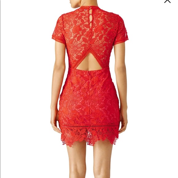 Lovers + Friends red crochet lace dress - Picture 4 of 4